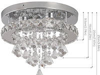 Deckrico kristallen plafondlamp - afbeelding 4 van  4