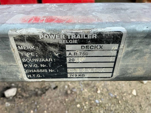Deckx a.r.750 aanhangwagen - afbeelding 6 van  6