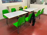 Declerq kantinetafel (2x) - afbeelding 1 van  5