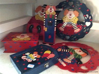 Deco clowns hout - afbeelding 1 van  1