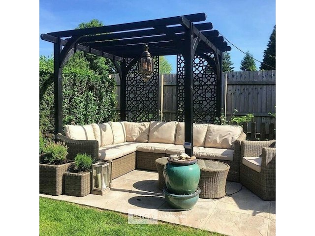 Deco element mouharabiy 180x90cm zwart - afbeelding 2 van  3