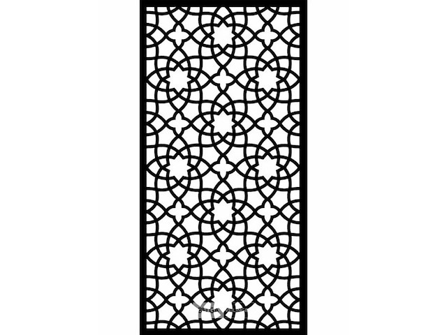 Deco element mouharabiy 180x90cm zwart - afbeelding 1 van  3