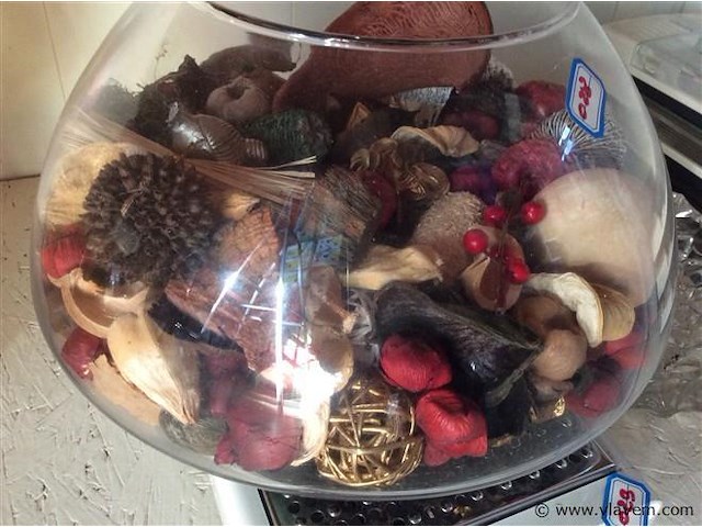 Deco glas met inhoud - afbeelding 2 van  2