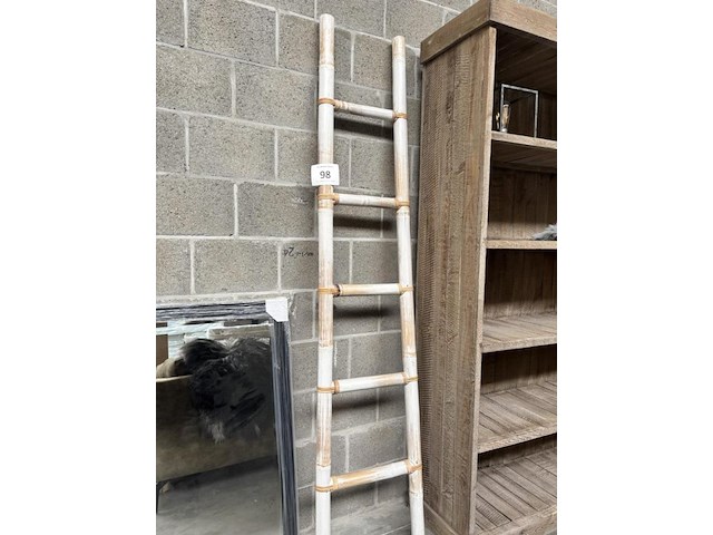 Deco ladder bamboo - afbeelding 1 van  2