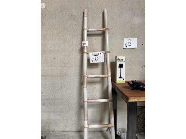 Deco ladder bamboo - afbeelding 1 van  2