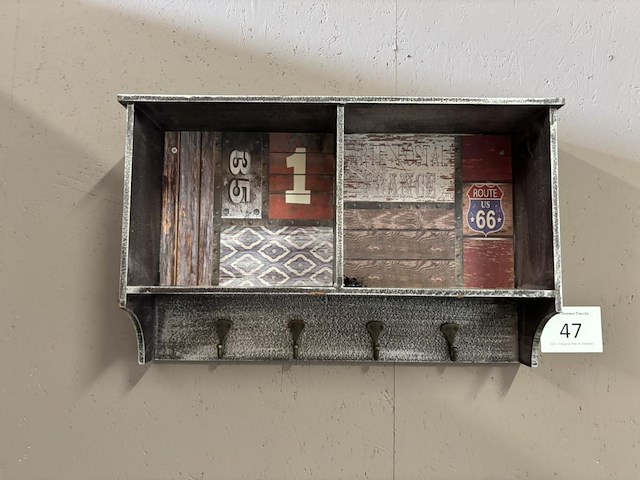 Deco wand kapstok - afbeelding 1 van  4