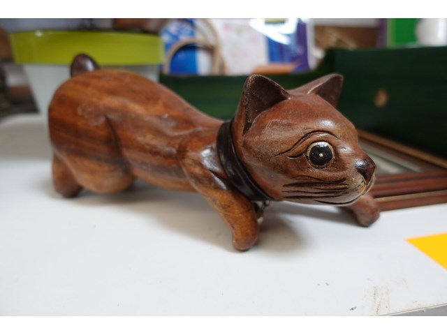Deco wereldbol spaarpot, 2 kaders en beeld poes - afbeelding 4 van  5