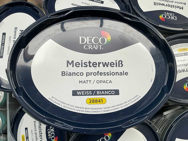 Decocraft wit matt 10000 ml interieur verf (20x) - afbeelding 3 van  5
