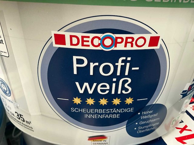 Decopro wit matt 5000 ml interieur verf (28x) - afbeelding 4 van  7