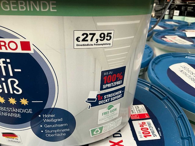 Decopro wit matt 5000 ml interieur verf (28x) - afbeelding 6 van  7