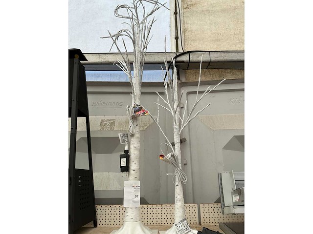 Decor object,ledverlichting kunstboom (2x) - afbeelding 1 van  2