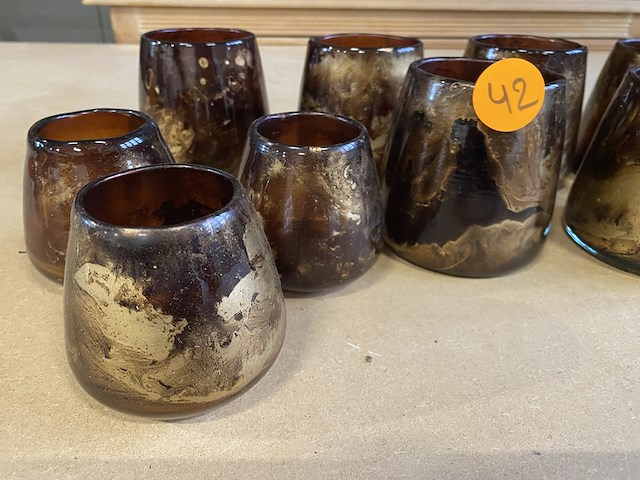 Decoratie - theelichthouders (9st) - afbeelding 1 van  4