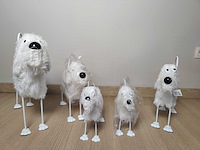 Decoratie hondjes (5x)