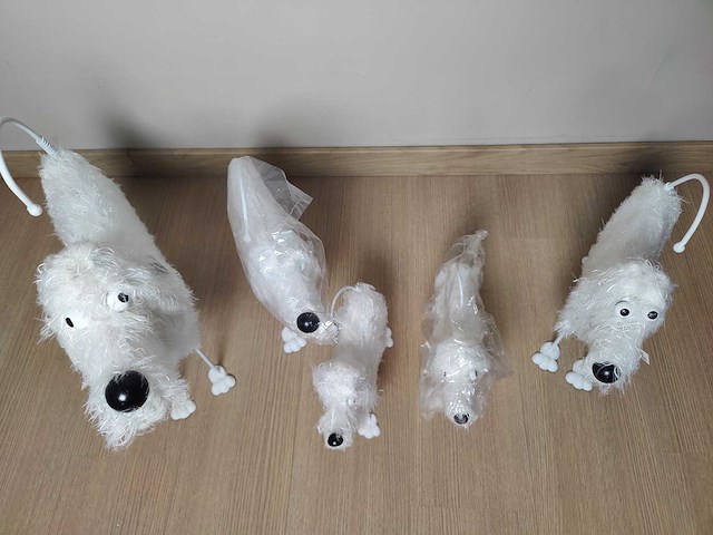 Decoratie hondjes (5x) - afbeelding 2 van  3