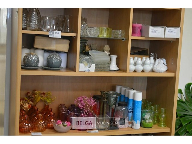 Decoratie houten kast zonder inhoud 102x182x41 - afbeelding 5 van  5