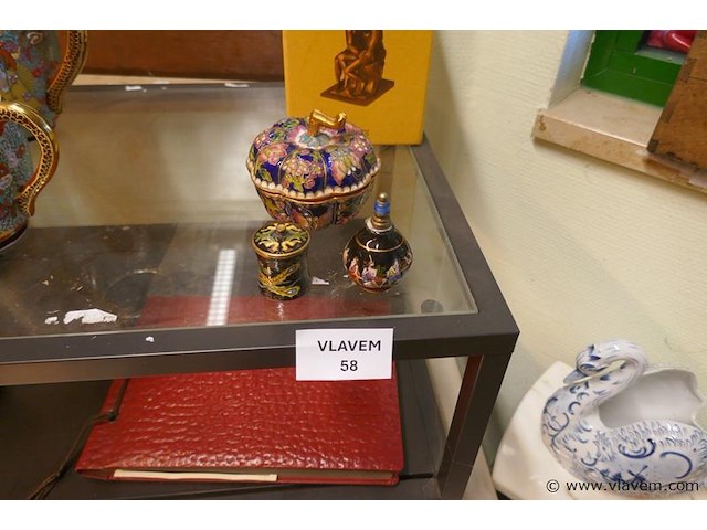 Decoratie in cloisonnee - afbeelding 1 van  1