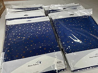 Decoratie stof jupiter blauw zilver 112 cm x 3 mtr (20x) - afbeelding 2 van  6