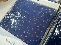 Decoratie stof jupiter blauw zilver 112 cm x 3 mtr (20x) - afbeelding 3 van  6