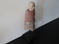 Decoratief handgesneden houten beeld monnik - afbeelding 2 van  8