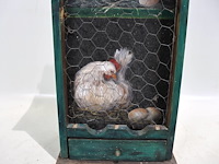 Decoratief kastje kippen - afbeelding 4 van  8