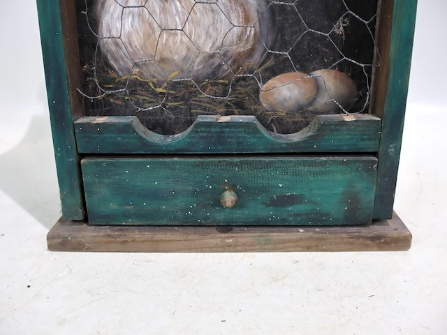 Decoratief kastje kippen - afbeelding 5 van  8