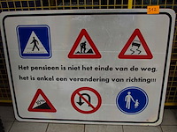 Decoratief paneel 'pensioen' - afbeelding 1 van  1