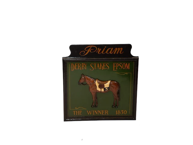 Decoratief pub- / stalbord in reliëf: "priam -... - afbeelding 1 van  2