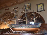 Decoratief scheepsmodel, zeilschip - afbeelding 1 van  1