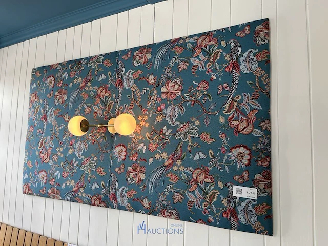 Decoratief wandpaneel met wandlampen - afbeelding 1 van  6