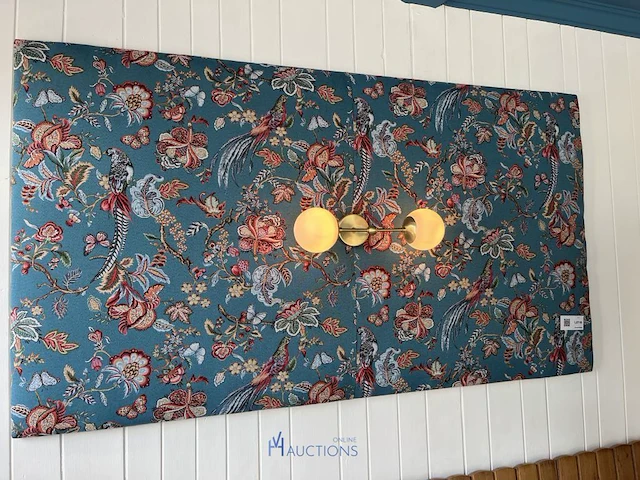 Decoratief wandpaneel met wandlampen - afbeelding 2 van  6