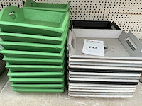 Decoratiemateriaal houten schaaltjes (45x) - afbeelding 1 van  1