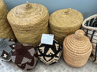 Decoratie,rieten manden - afbeelding 1 van  1