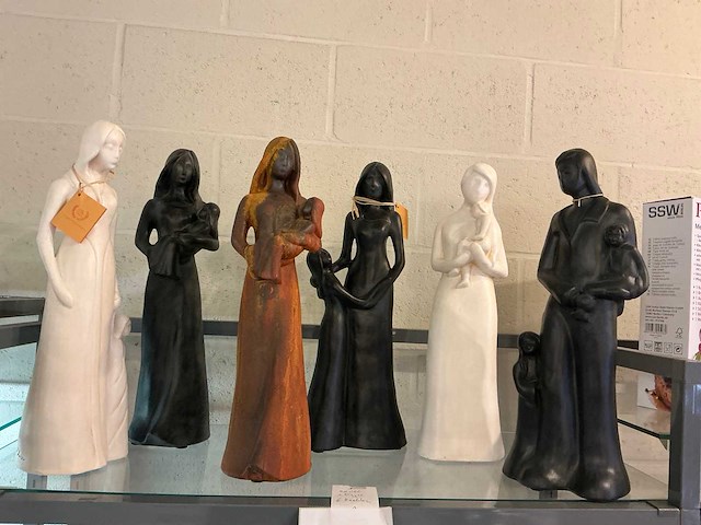 Decoratieve beeldjes (6x) tosal - afbeelding 1 van  5