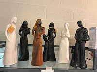 Decoratieve beeldjes (6x) tosal - afbeelding 1 van  5