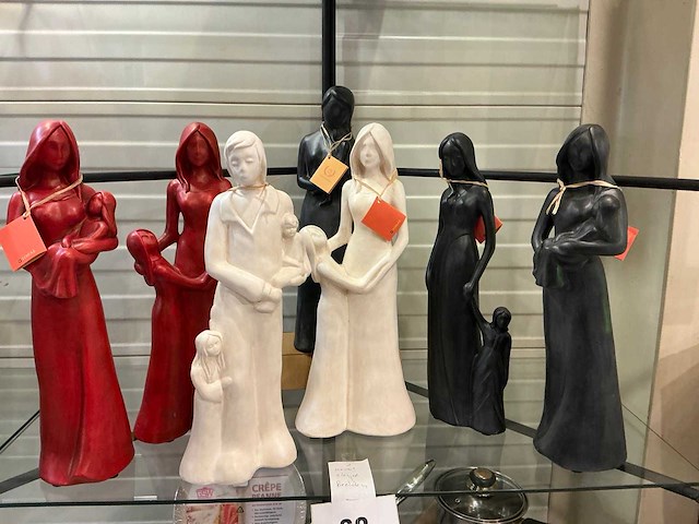 Decoratieve beeldjes (7x) - afbeelding 1 van  4