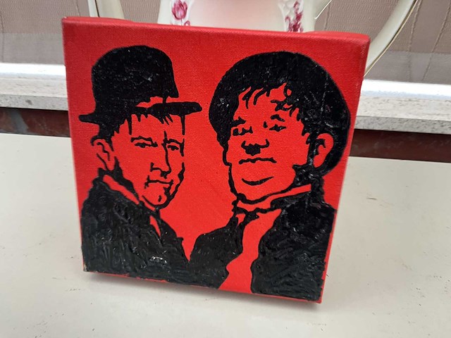 Decoratieve canvas laurel & hardy - afbeelding 1 van  3