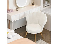 Decoratieve fluwelen fauteuil met gouden metalen poten - afbeelding 6 van  6