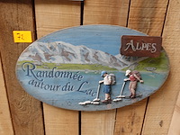 Decoratieve houten wandpaneel alpes - afbeelding 1 van  1