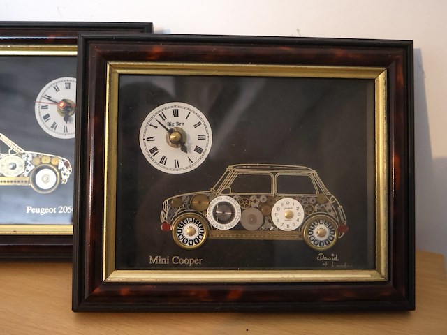 Decoratieve kader met klok (x4) - afbeelding 2 van  5