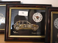 Decoratieve kader met klok (x4) - afbeelding 3 van  5