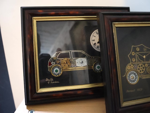 Decoratieve kader met klok (x4) - afbeelding 5 van  5