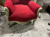 Decoratieve klassieke armstoel in barokstijl - afbeelding 4 van  4