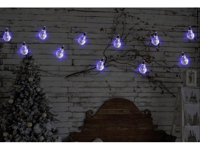 Decoratieve lichtketting - 10 lampen met 50 leds. - afbeelding 1 van  3