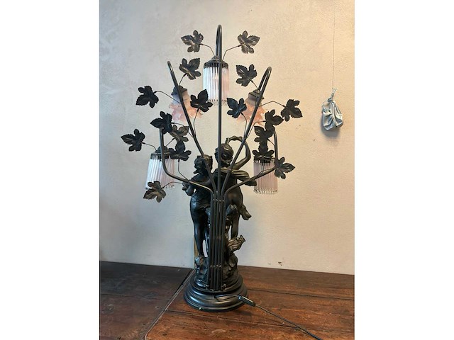 Decoratieve metalen lamp - afbeelding 3 van  5