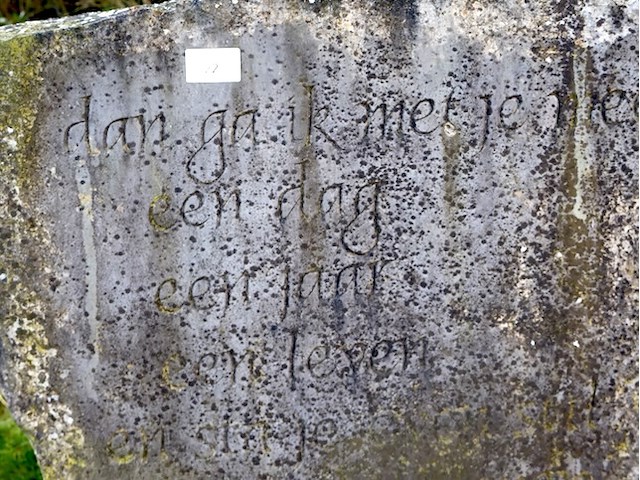 Decoratieve natuursteen met spreuk - afbeelding 2 van  2