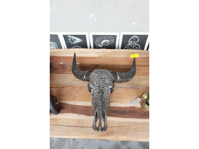 Decoratieve schedel - afbeelding 1 van  2