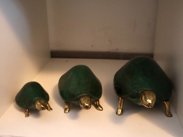 Decoratieve schildpad (x3) - afbeelding 1 van  5