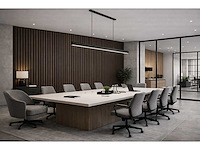 Decoratieve strip (10x) akoestisch wandpaneel walnoot 2700x60x21mm - afbeelding 3 van  3