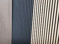 Decoratieve strip (12x) akoestisch wandpaneel zwart 2720x620x50mm - afbeelding 7 van  17