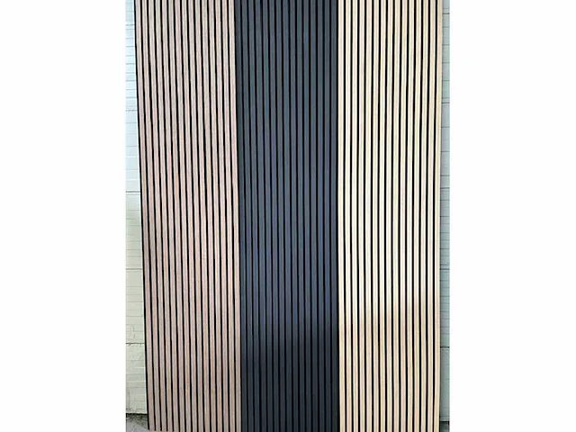 Decoratieve strip (12x) akoestisch wandpaneel zwart 2720x620x50mm - afbeelding 11 van  17